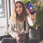 Samsung Galaxy A31 5G Mandala Geometry Abstract Galaxy Pattern Hybrid Protective Phone Case Cover