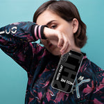 Samsung Galaxy S10e Black Clear Funny Text Quote Miss Me With That Shit Hybrid Protective Phone Case Cover