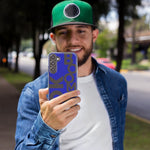 Samsung Galaxy S22 Ultra Blue Clear Funny Text Quote Ok Boomer Hybrid Protective Phone Case Cover