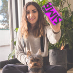 Samsung Galaxy S10e Hot Pink Clear Funny Text Quote Simp Hybrid Protective Phone Case Cover