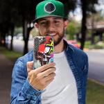 Samsung Galaxy A31 5G Skull Face Graffiti Painting Art Hybrid Protective Phone Case Cover