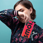 Samsung Galaxy S21 Red Pink Clear Funny Text Quote Smol Hybrid Protective Phone Case Cover