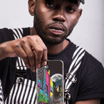 Samsung Galaxy A52 Urban City Full Moon Graffiti Painting Art Hybrid Protective Phone Case Cover