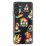 Samsung Galaxy S23 Plus Colorful Neon Glow Rainbow Gnomes Painting Hybrid Protective Phone Case Cover
