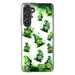 Samsung Galaxy S23 Gnomes Shamrock Lucky Green Clover St. Patrick Hybrid Protective Phone Case Cover