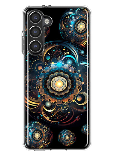 Samsung Galaxy S23 Mandala Geometry Abstract Multiverse Pattern Hybrid Protective Phone Case Cover
