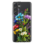 Samsung Galaxy S23 Plus Purple Yellow Red Spring Flowers Floral Hybrid Protective Phone Case Cover