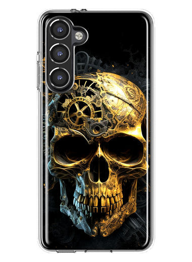 Samsung Galaxy S23 Plus Steampunk Skull Science Fiction Machinery Double Layer Phone Case Cover