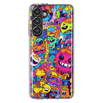 Samsung Galaxy S23 Psychedelic Trippy Happy Characters Pop Art Hybrid Protective Phone Case Cover