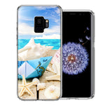Samsung Galaxy S9 Beach Paper Boat Design Double Layer Phone Case Cover