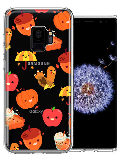 Samsung Galaxy S9 Thanksgiving Autumn Fall Design Double Layer Phone Case Cover