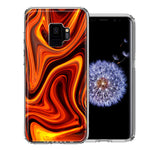 Samsung Galaxy S9 Fire Abstract Design Double Layer Phone Case Cover