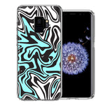 Samsung Galaxy S9 Mint Black Abstract Design Double Layer Phone Case Cover
