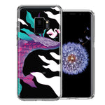 Samsung Galaxy S9 Mystic Floral Whale Design Double Layer Phone Case Cover