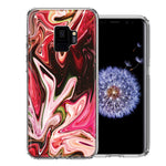 Samsung Galaxy S9 Pink Abstract Design Double Layer Phone Case Cover
