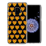 Samsung Galaxy S9 Pizza Hearts Polka dots Design Double Layer Phone Case Cover
