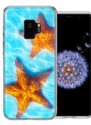 Samsung Galaxy S9 Ocean Starfish Design Double Layer Phone Case Cover