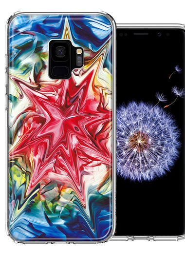 Samsung Galaxy S9 Tie Dye Abstract Design Double Layer Phone Case Cover