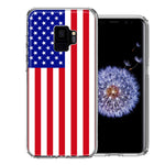 Samsung Galaxy S9 USA American Flag  Design Double Layer Phone Case Cover