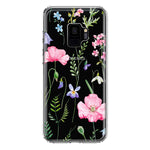 Samsung Galaxy S9 Spring Pastel Wild Flowers Summer Classy Elegant Beautiful Hybrid Protective Phone Case Cover