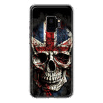 Samsung Galaxy S9 British UK Flag Skull Hybrid Protective Phone Case Cover