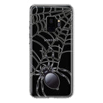 Samsung Galaxy S9 Creepy Black Spider Web Halloween Horror Spooky Hybrid Protective Phone Case Cover