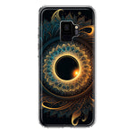 Samsung Galaxy S9 Mandala Geometry Abstract Eclipse Pattern Hybrid Protective Phone Case Cover