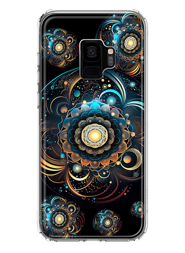 Samsung Galaxy S9 Mandala Geometry Abstract Multiverse Pattern Hybrid Protective Phone Case Cover