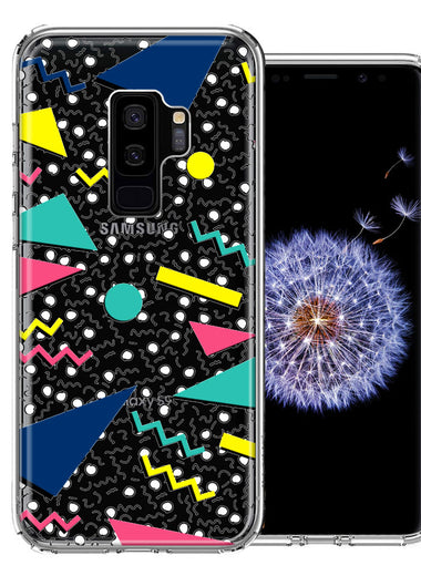 Samsung Galaxy S9 Plus 90's Swag Shapes Design Double Layer Phone Case Cover