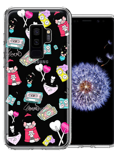 Samsung Galaxy S9 Plus Valentine's Day Candy Feels like Love Hearts Double Layer Phone Case Cover