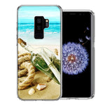 Samsung Galaxy S9 Plus Beach Message Bottle Design Double Layer Phone Case Cover