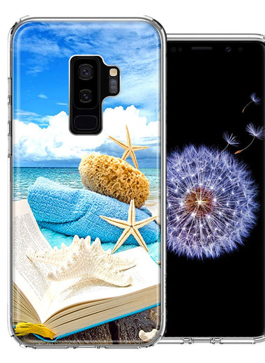 Samsung Galaxy S9 Plus Beach Reading Design Double Layer Phone Case Cover