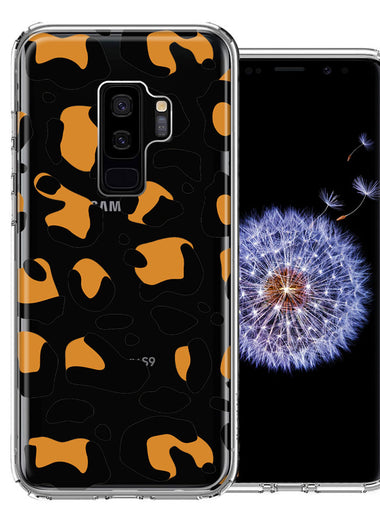 Samsung Galaxy S9 Plus Classic Animal Wild Leopard Jaguar Print Double Layer Phone Case Cover
