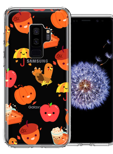 Samsung Galaxy S9 Plus Thanksgiving Autumn Fall Design Double Layer Phone Case Cover