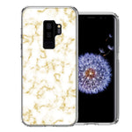 Samsung Galaxy S9 Plus Gold Marble Design Double Layer Phone Case Cover