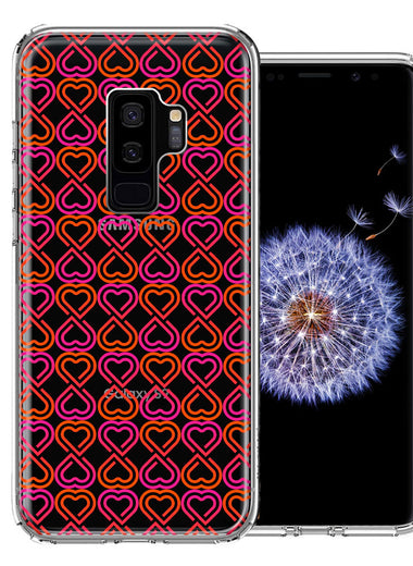 Samsung Galaxy S9 Plus Infinity Hearts Design Double Layer Phone Case Cover