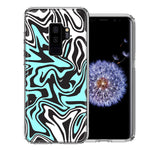 Samsung Galaxy S9 Plus Mint Black Abstract Design Double Layer Phone Case Cover