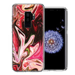 Samsung Galaxy S9 Plus Pink Abstract Design Double Layer Phone Case Cover