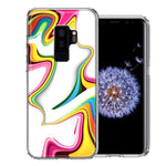 Samsung Galaxy S9 Plus Rainbow Abstract Design Double Layer Phone Case Cover