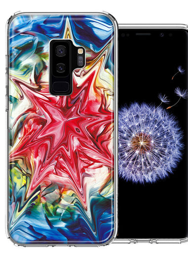Samsung Galaxy S9 Plus Tie Dye Abstract Design Double Layer Phone Case Cover