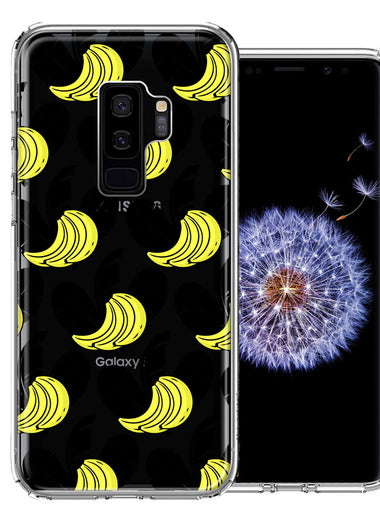 Samsung Galaxy S9 Plus Tropical Bananas Design Double Layer Phone Case Cover