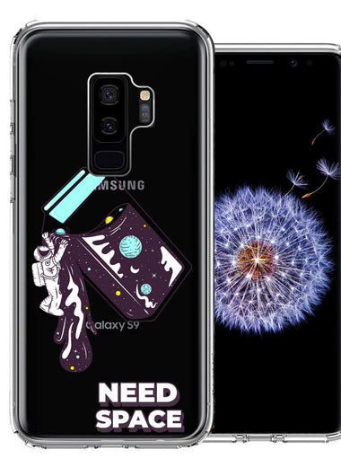 Samsung Galaxy S9 Plus Need Space Astronaut Stars Design Double Layer Phone Case Cover