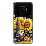 Samsung Galaxy S9 Plus Cute Gnome Sunflowers Clear Hybrid Protective Phone Case Cover
