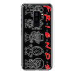 Samsung Galaxy S9 Plus Cute Halloween Spooky Horror Scary Characters Friends Hybrid Protective Phone Case Cover