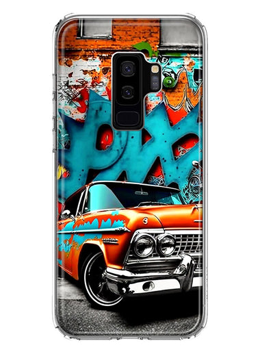 Samsung Galaxy S9 Plus Lowrider Painting Graffiti Art Hybrid Protective Phone Case Cover