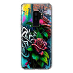 Samsung Galaxy S9 Plus Red Roses Graffiti Painting Art Hybrid Protective Phone Case Cover