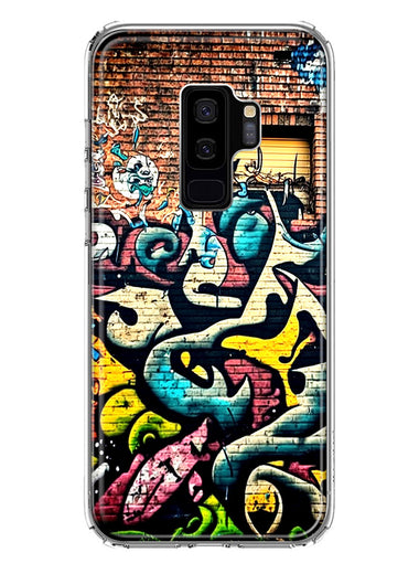 Samsung Galaxy S9 Plus Urban Graffiti Wall Art Painting Hybrid Protective Phone Case Cover