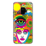 Samsung Galaxy S9 Neon Rainbow Psychedelic Trippy Hippie DaydreamHybrid Protective Phone Case Cover