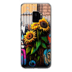 Samsung Galaxy S9 Sunflowers Graffiti Painting Art Hybrid Protective Phone Case Cover