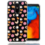 LG Stylo 5 Mexican Pan Dulce Cafecito Coffee Concha Polka Dots Double Layer Phone Case Cover